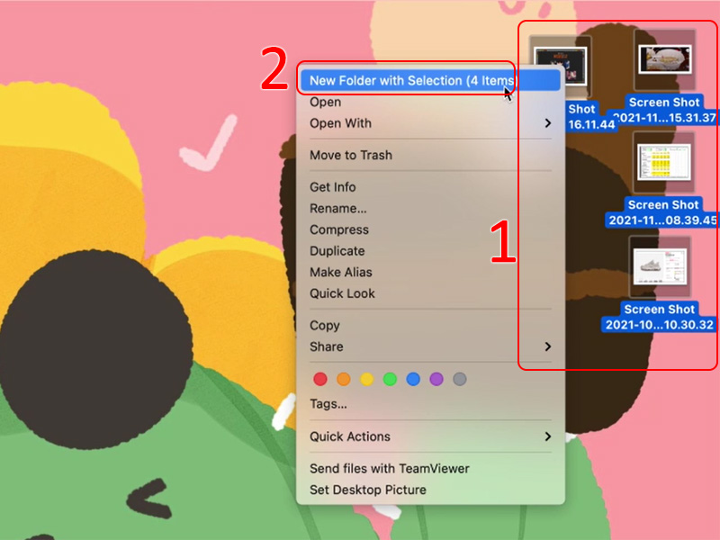 Chọn c&aacute;c mục